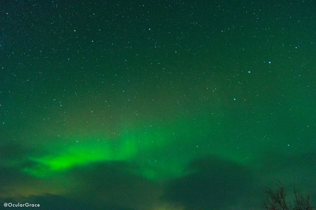 Aurora Borealis in Finland Night Sky